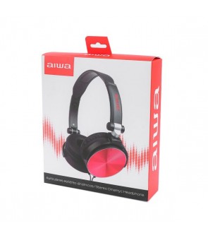 AIWA Auriculares Stereo Dinamico AW-X107R Rojo